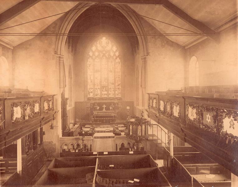 Church inside post 1860